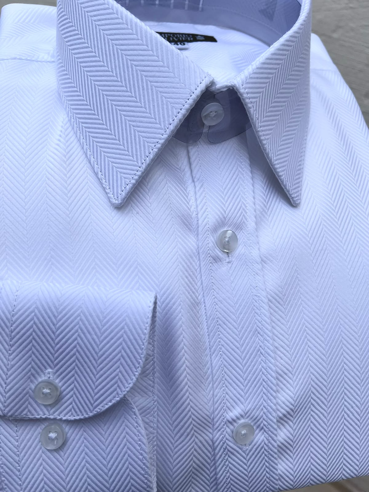 Camisa Fio Egípcio Designer — Bianco Spiga