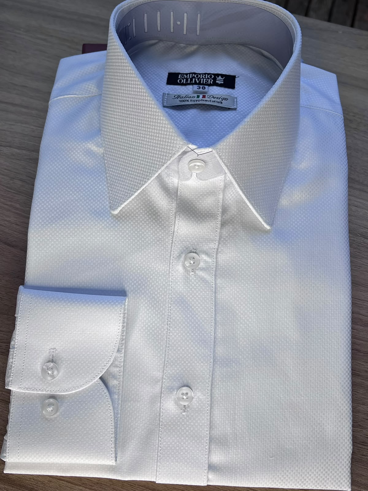 Camisa Fio Egípcio Designer — Bianco Panama