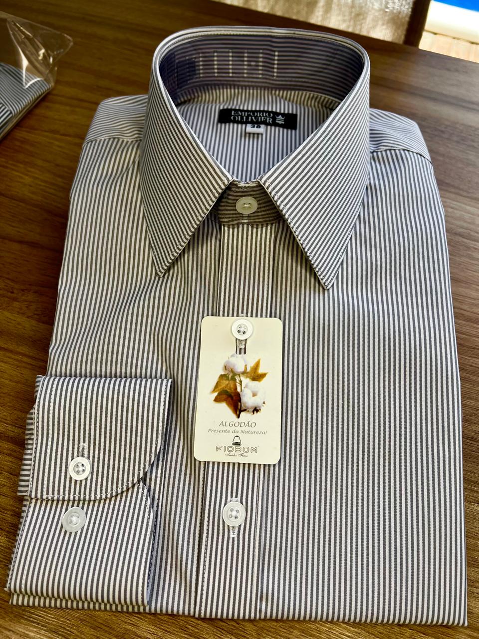 Camisa Classic Premium Fio 80 Argento