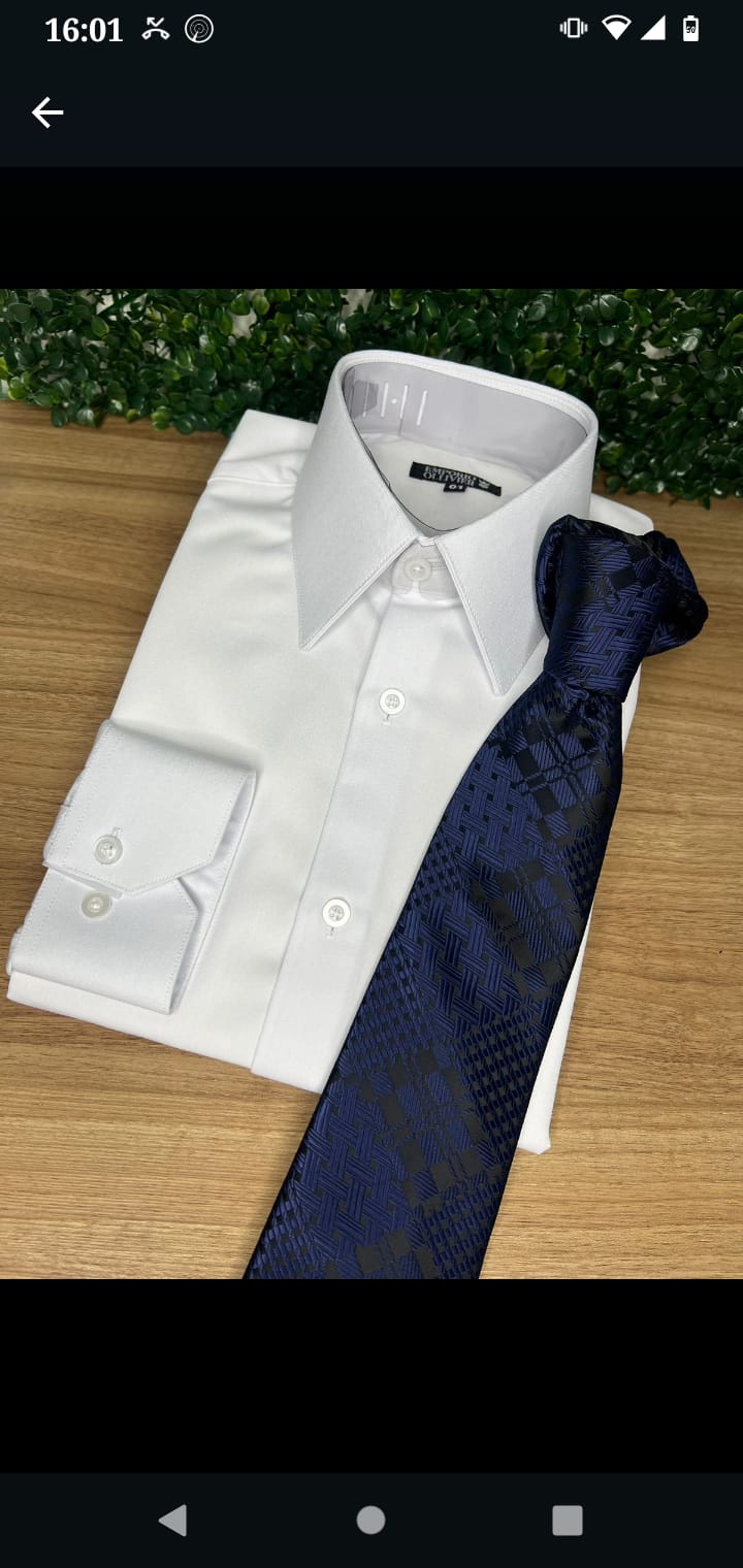 Camisa Fibra de Bambu Bianco