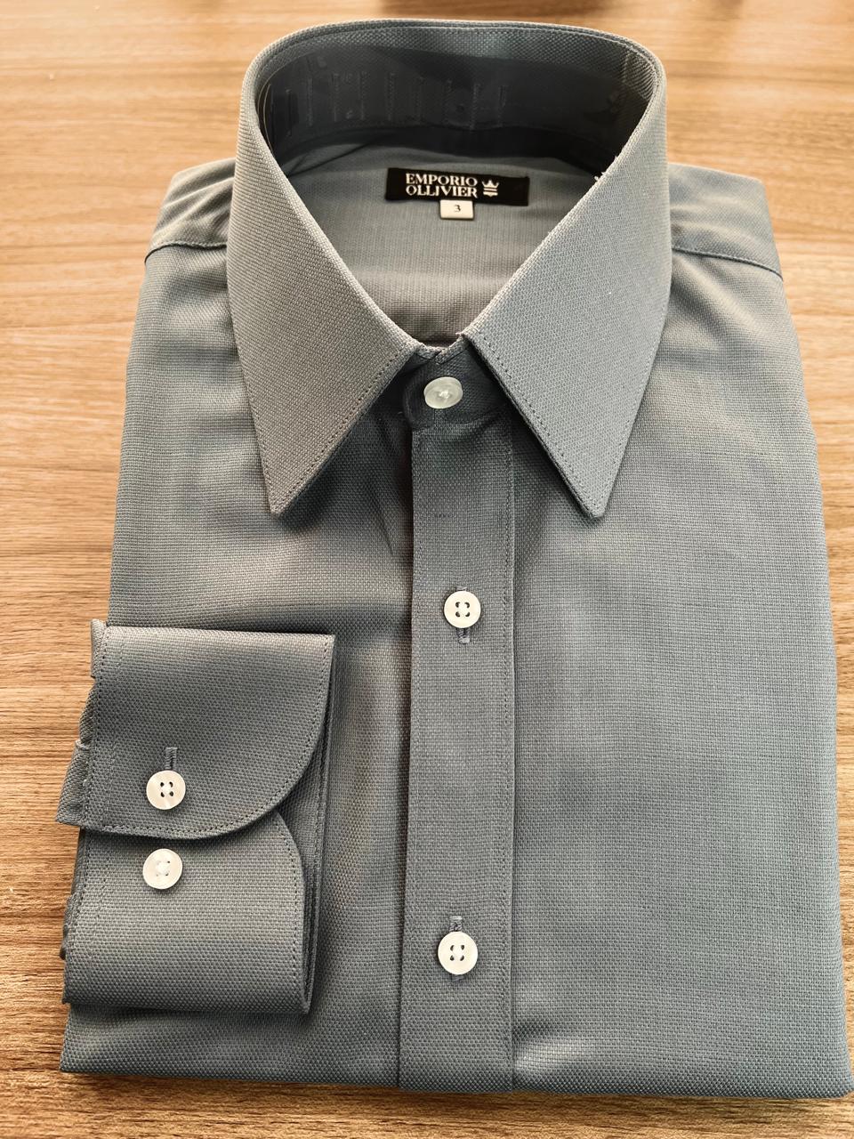 Camisa Fibra de Bambu Grafite